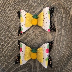 Pineapple Hair Bow